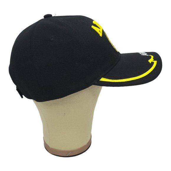 United States Army Strapback Cap Trucker Baseball Hat Eagle Embroidered Black - Picture 7 of 11